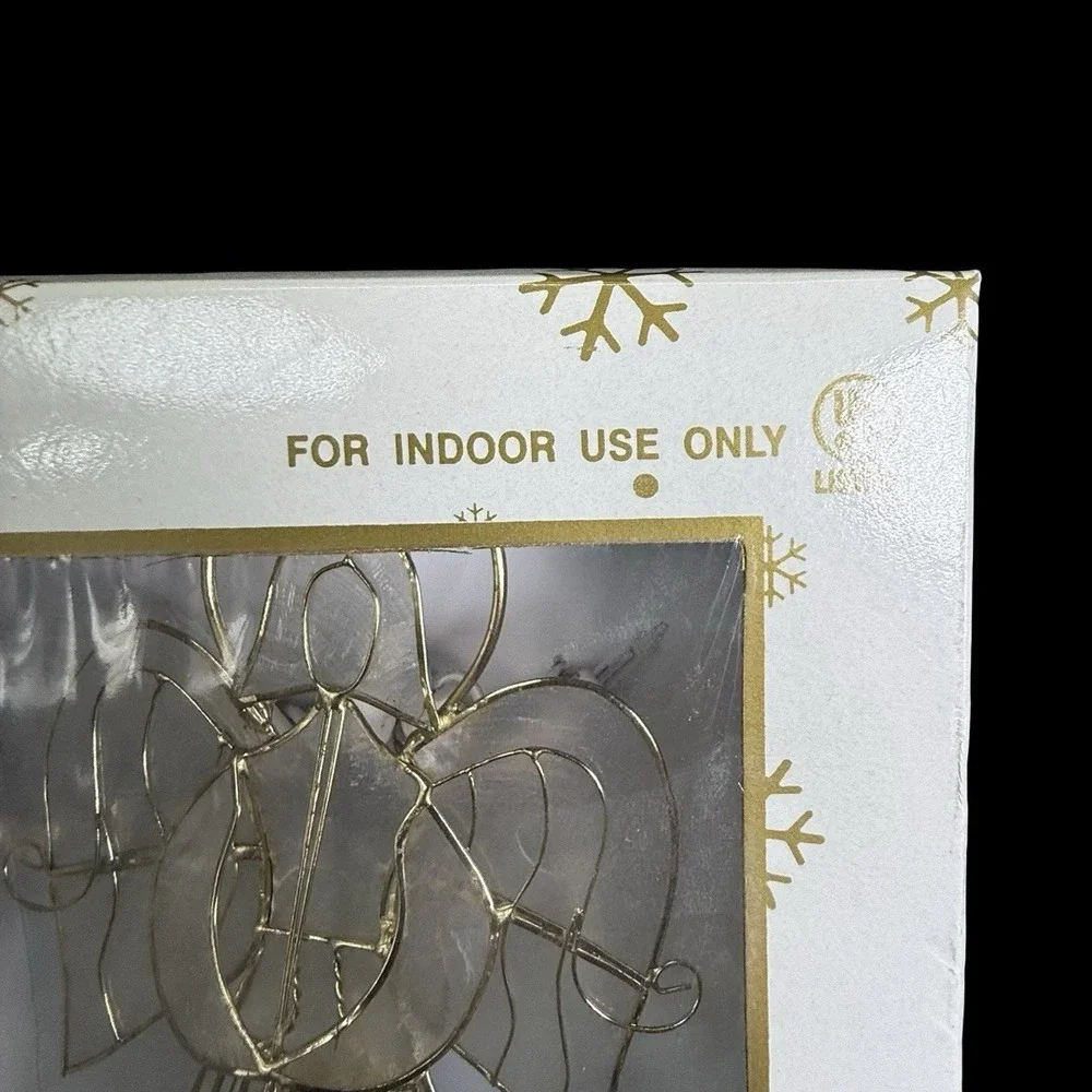 Kurt S. Adler Lighted Capiz‎ Angel Tree Topper Christmas Tree New